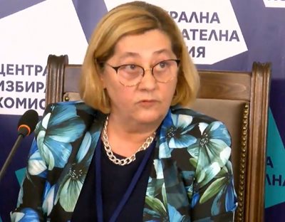 Tanya Tsaneva, member and spokesperson of the Central Election Commission.  Footage and video Facebook / CEC