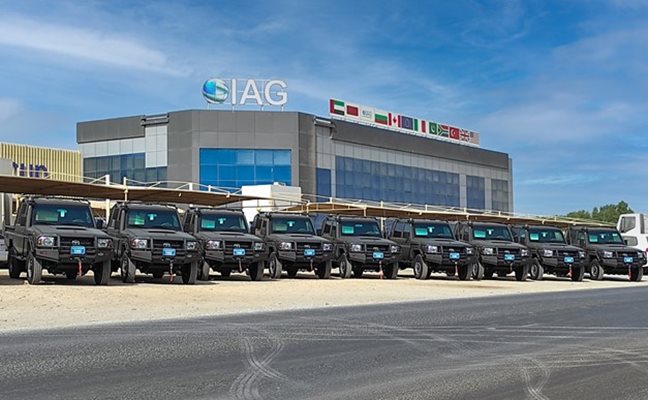 Автомобилите на IAG по договора със „Самел-90“ преди да тръгнат за България
