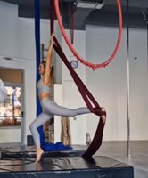 Алекс Богданска с ново хоби - въздушна акробатика (Видео)