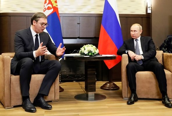 Русия Владимир Путин заяви, че днешните му разговори в Сочи с президента на Сърбия Александър Вучич са били полезни  СНИМКА: РОЙТЕРС