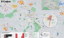 Ето къде са бежанците в София (карта)