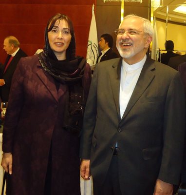 Таня Михайлова с външния министър на Иран