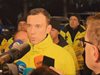 Васил Терзиев дойде на протеста срещу БФС, призова хората да се приберат (Видео, снимки)