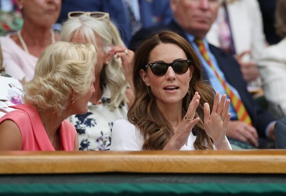 Херцогинята на Кеймбридж изгледа старта на Федерер в тазгодишния "Уимбълдън".