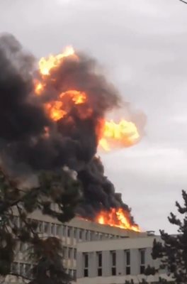Експлозия е избухнала в университета в Лион, Франция Кадър: туитър/florentderue