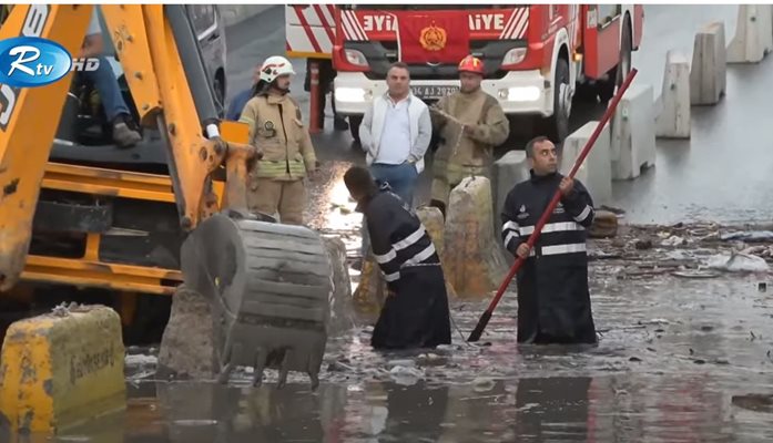 Истанбул потъна под вода (Видео)