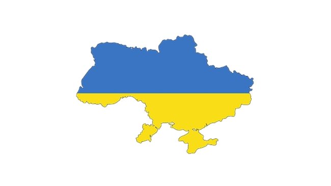 Карта украины контур