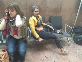 Пострадали при взривовете на летището в Брюксел