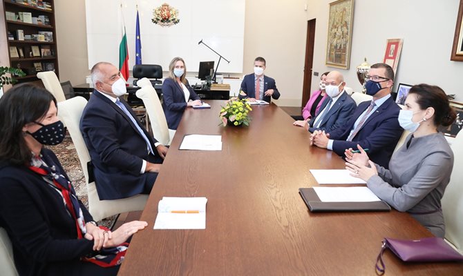Премиерът Бойко Борисов разговаря с представителите на “Локхийд Мартин” във вторник.
