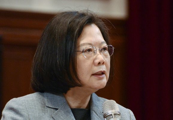 Президентката на Тайван Цай Ингвен   СНИМКА: Ройтерс