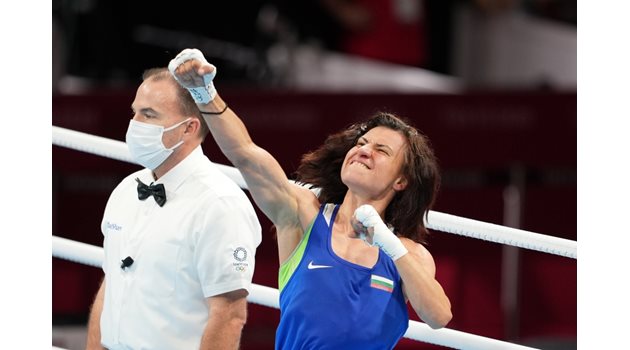 Стойка Кръстева триумфира на олимпийските игри в Токио и стана първата българска боксьорка с шампионска титла от най-големия спортен форум. СНИМКА: ЛЮБОМИР АСЕНОВ, LAP.BG