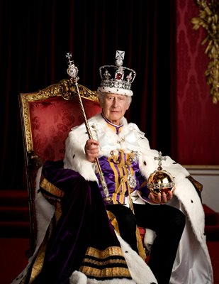 Първи официален портрет на крал Чарлз III Снимка: Ройтерс