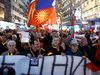 В Скопие продължават протестите против албанската платформа