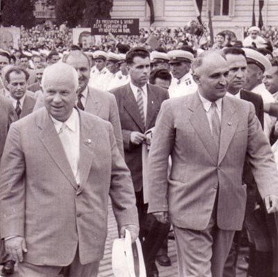 Никита Сергеевич Хрушчов на посещение в България