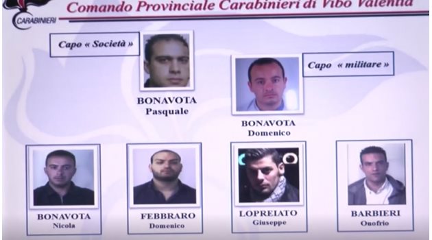 Братята Бонавота от Сант Онофрио, осъдени на доживотен затвор