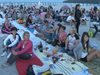 3000 участваха в най-дългата вечеря на плажа