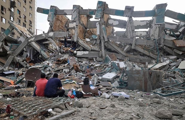 Разрушена сграда в Газа СНИМКА: Радио Китай