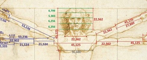 Витрувианският човек на Леонардо крие тайния алгоритъм, използван в изкуството