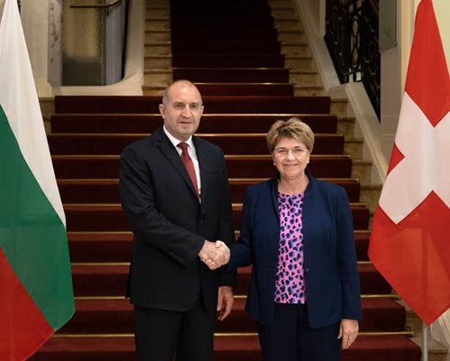 Президентът Румен Радев се срещна в Берн с държавния глава на Конфедерация Швейцария Виола Амхерд Снимка: Президентски прессекретариат