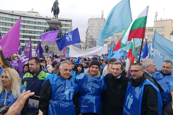 Протестът на синдикатите
СНИМКА: Велислав Николов