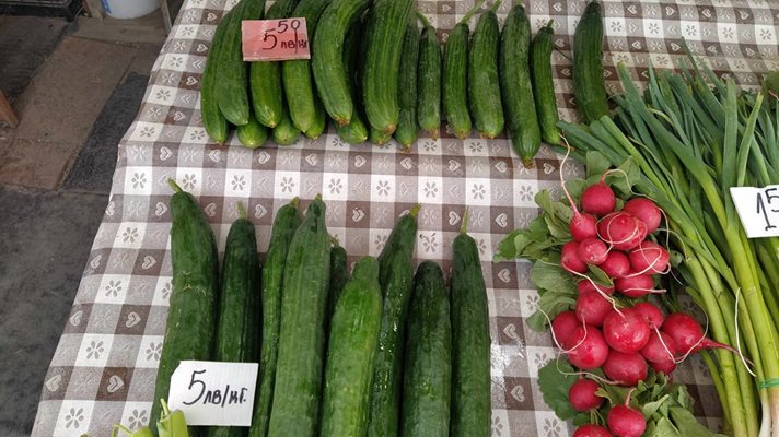 Cucumbers are bought on the market for BGN 2.50.  In Plovdiv they offer them at double the price.  At the same time, the merchant neither sat, nor dug, nor sweated.
