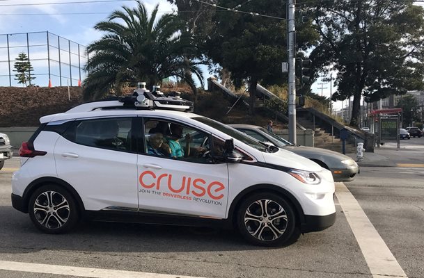Компанията "Круиз" стана първата фирма, която получи разрешение за таксиметрови услуги в Сан Франциско със самоуправляващи се автомобили. СНИМКА РОЙТЕРС