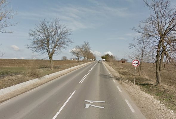 Инцидентът е станал в района на село Карапелит  СНИМКА: Гугъл стрийт вю