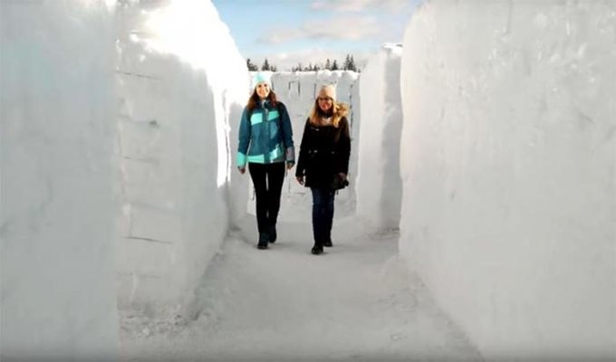 Стените са високи 250 см и няма видимост в другите коридори