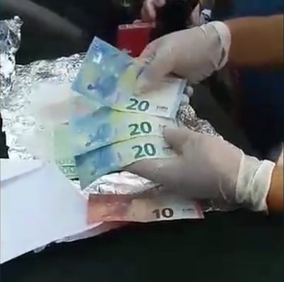 Парите, открити в бензинджията по време на задържането му