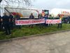 Собственици на бензиностанции на протест, блокираха изхода на Пловдив с 40 цистерни