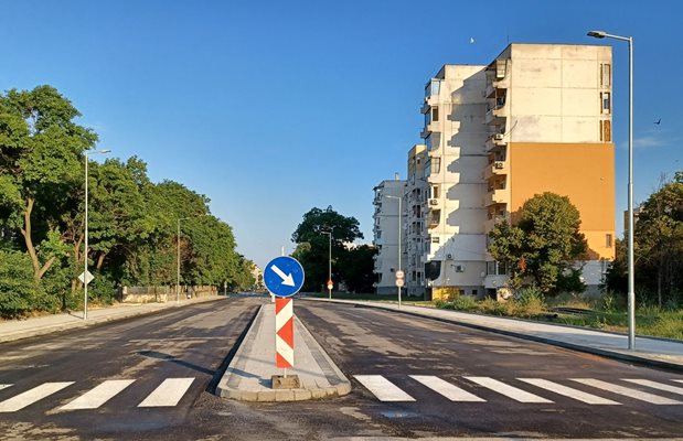 Обновеният участък на пловдивската улица "Даме Груев".