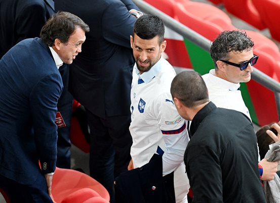 Novak Djokovic is in the stands in Munich and supports his compatriots.