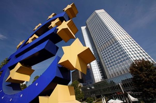 Седалището на Европейската централна банка във Франкфурт. СНИМКА: Ройтерс