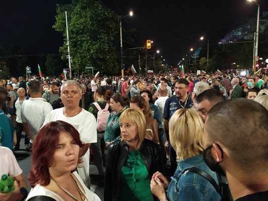 Мая Манолова сред протестиращите.

СНИМКА: ФЕЙСБУК НА МАЯ МАНОЛОВА