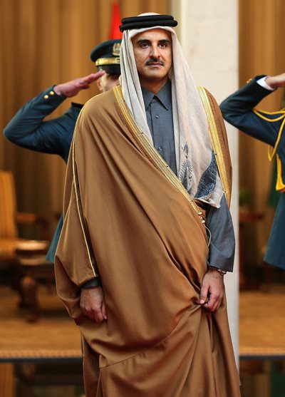 Емирът на Катар шейх Тамим бин Хамад ал Тани СНИМКА: РОЙТЕРС