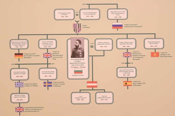 Родословното дърво на Батенберг
Снимка: Велислав Николов