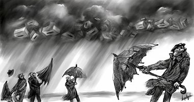 Предчувствие за дъжд - ето как го нарисува Анри Кулев