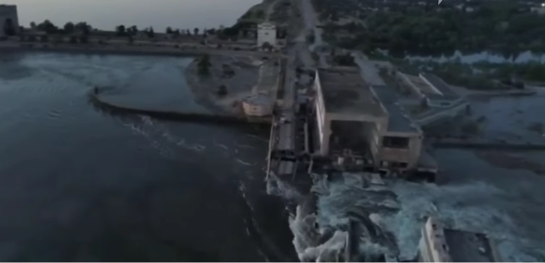 Русия взриви стената на язовира, който охлажда АЕЦ "Запорожие" (Видео)