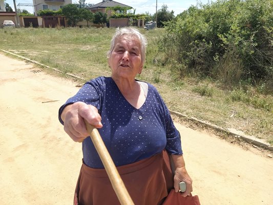 And grandmother Vala, leaning on two canes, cries and prays for the child.