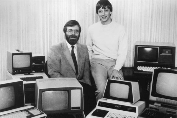 Двамата приятели и съдружници Пол Алън и Бил Гейтс през 1981 г.