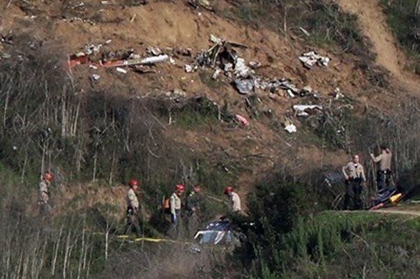 Откриха телата на всички загинали в хеликоптера на Коби Брайънт