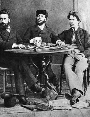 Христо Ботев, Никола Славков и Иван Драсов, септември 1875 г., Букурещ