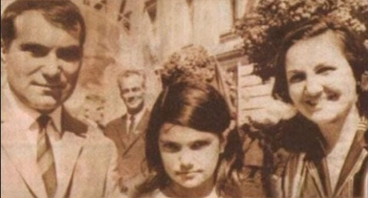 Марта Вачкова с родителите си
