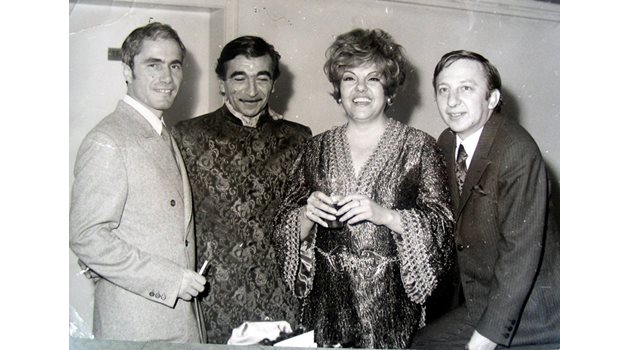 С Кирил Господинов, Леа Иванова и Никола Анастасов (от ляво на дясно)