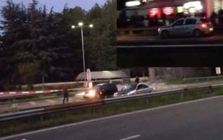 Автомобилни гонки побъркват полицията във Варна (видео)