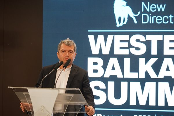 Тошко Йорданов по време на конференция "Западни Балкани"