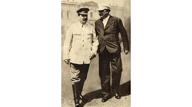 Сталин и Георги Димитров през 1936 г.