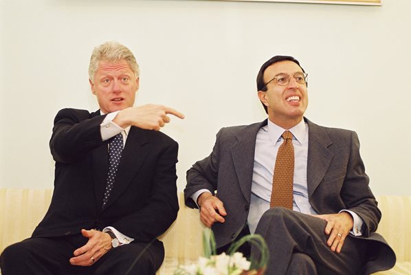 Петър Стоянов с Бил Клинтън, ноември 1999 г., София