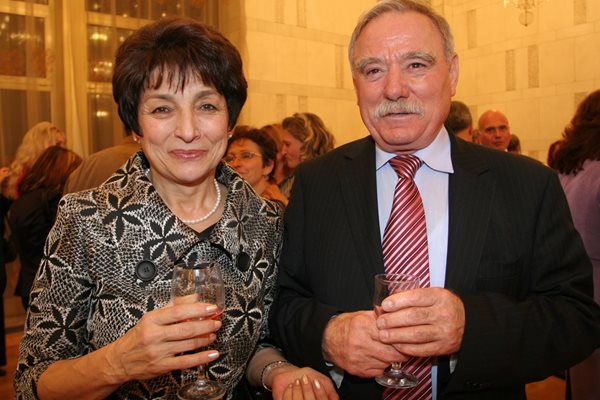 Георги Иванов със съпругата  си Лидия