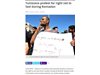 Тунизийци протестират за правото да се хранят и да пият на обществени места по време на рамазана